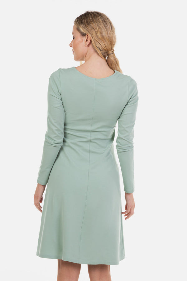 Elegantní těhotenské a kojící šaty - mint