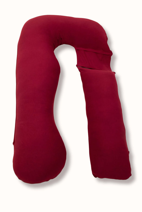 Polštář pro těhotné a kojící 3 v 1 - bordó
