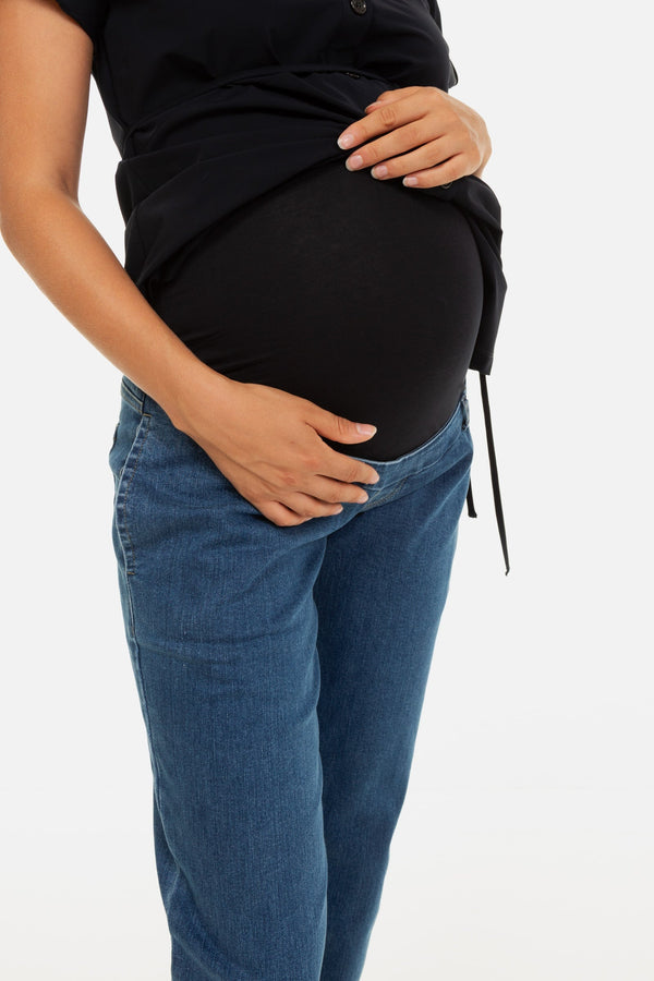 Elastické těhotenské džíny