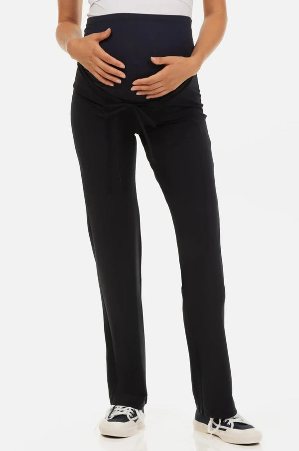 Každodenní těhotenské kalhoty - tmavě modrá