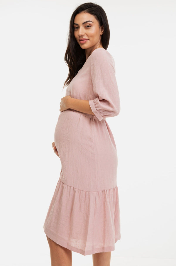 Volánkové těhotenské a kojící šaty