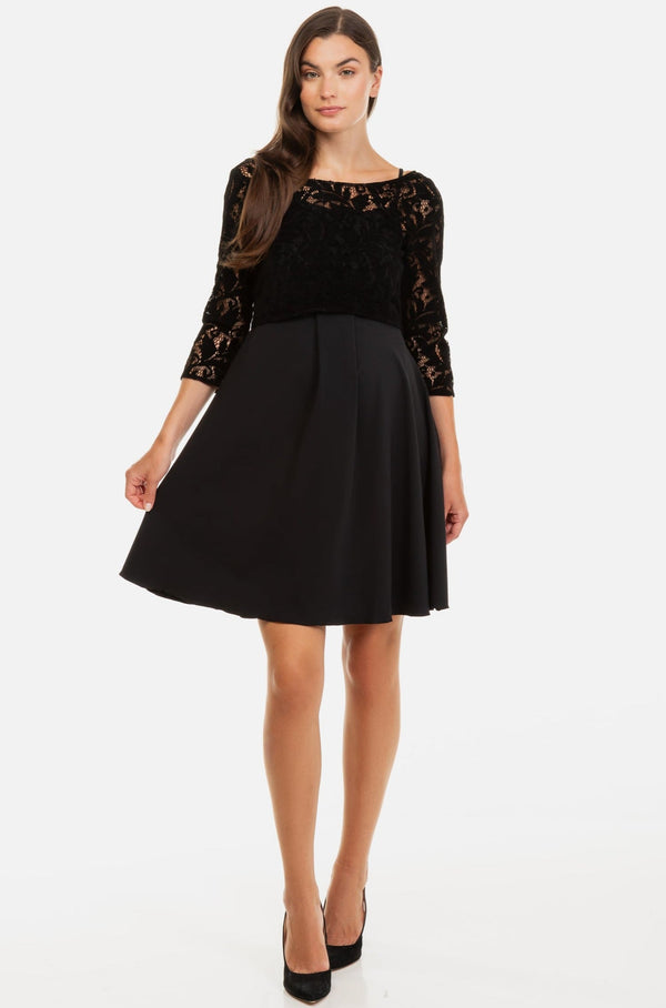 Těhotenské a kojící šaty s krajkovým živůtkem