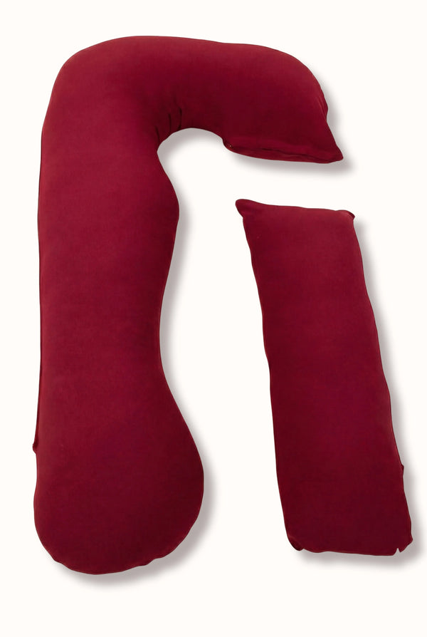 Polštář pro těhotné a kojící 3 v 1 - bordó