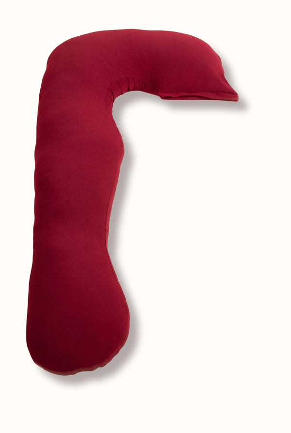 Polštář pro těhotné a kojící 3 v 1 - bordó