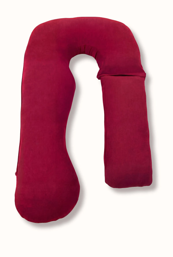 Polštář pro těhotné a kojící 3 v 1 - bordó