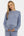 Měkký těhotenský crop top s dlouhým rukávem z modalu - pastelově modrá