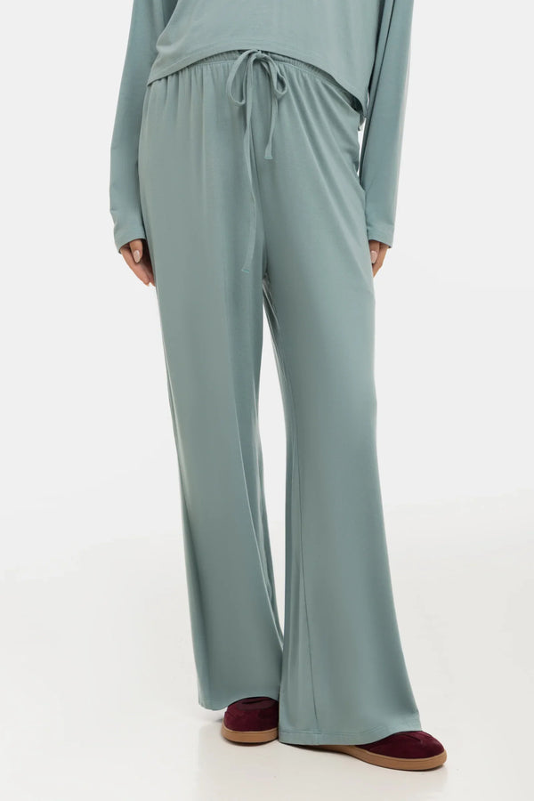 Měkké těhotenské kalhoty s rozšířenými nohavicemi z modalu – šalvěj