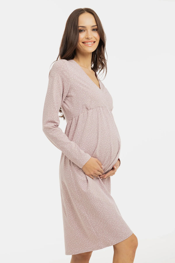 Těhotenská a kojicí noční košile - Konfety