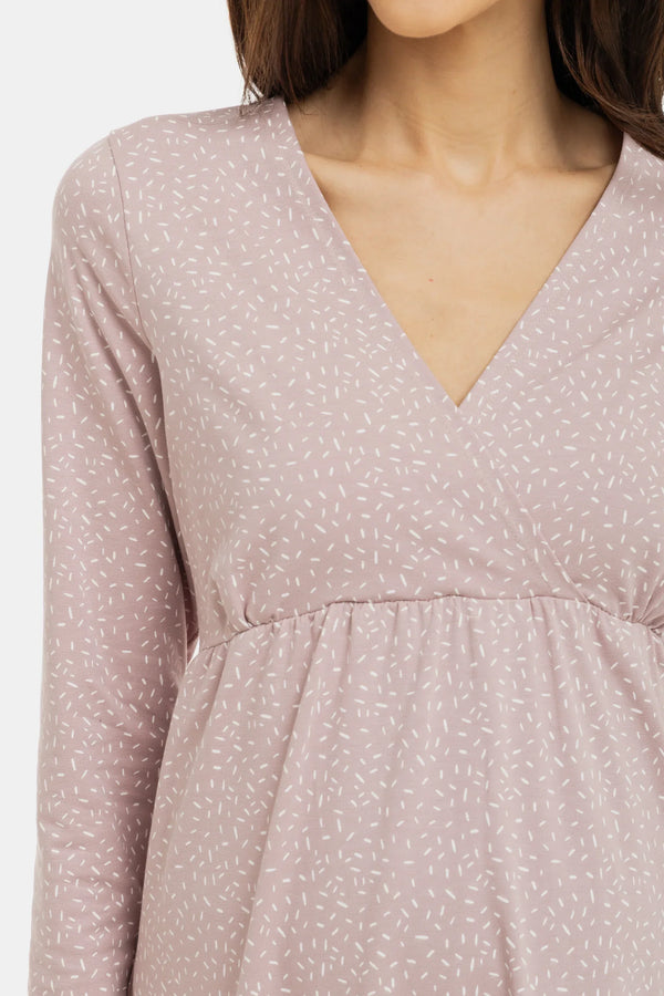 Těhotenská a kojicí noční košile - Konfety