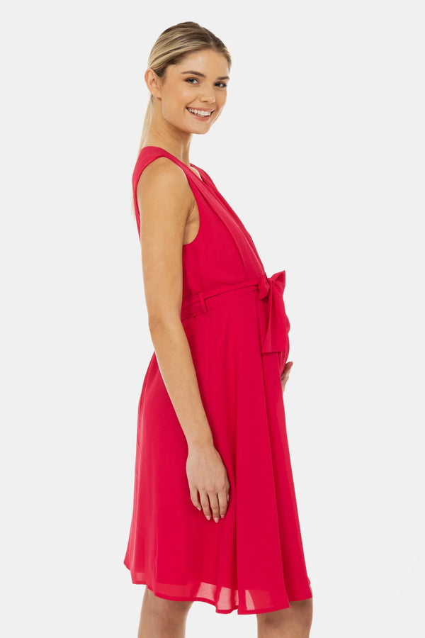 Oficiální těhotenské a kojicí šaty s plisováním