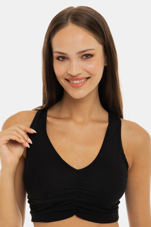 Bavlněná těhotenská sportovní podprsenka