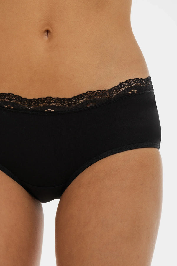 Bavlněné těhotenské bikiny s krajkou