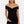 Elegantní těhotenský top s uzlem – černý