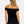 Elegantní těhotenský top s uzlem – černý