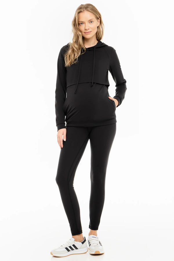 Tvarující těhotenské legíny s vysokým pasem - 73 cm