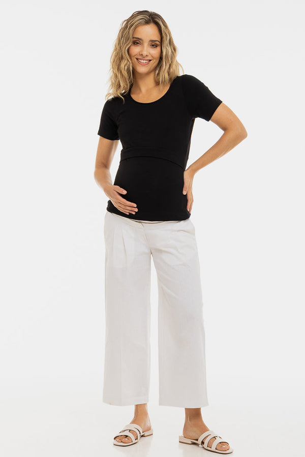 Bavlněné těhotenské a kojící triko