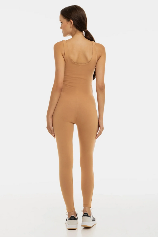 Dvojitý těhotenský overal z bavlny – béžový