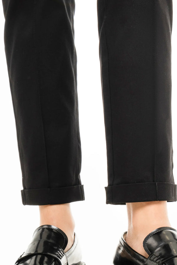 Bavlněné elastické těhotenské kalhoty