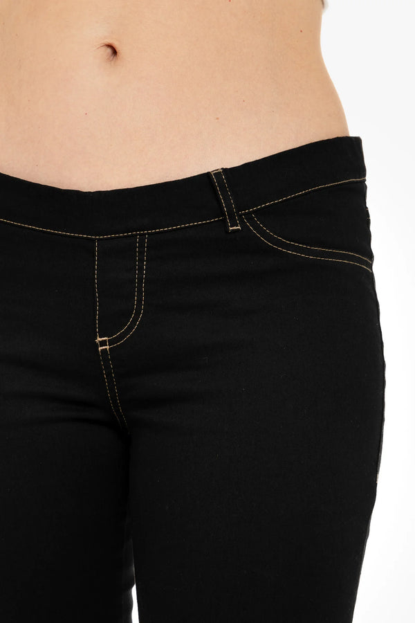 Elastické těhotenské džíny s odnímatelným páskem