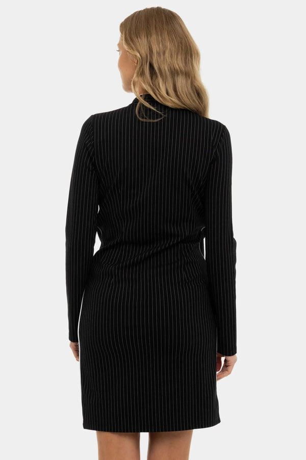 Pruhované těhotenské a kojící šaty