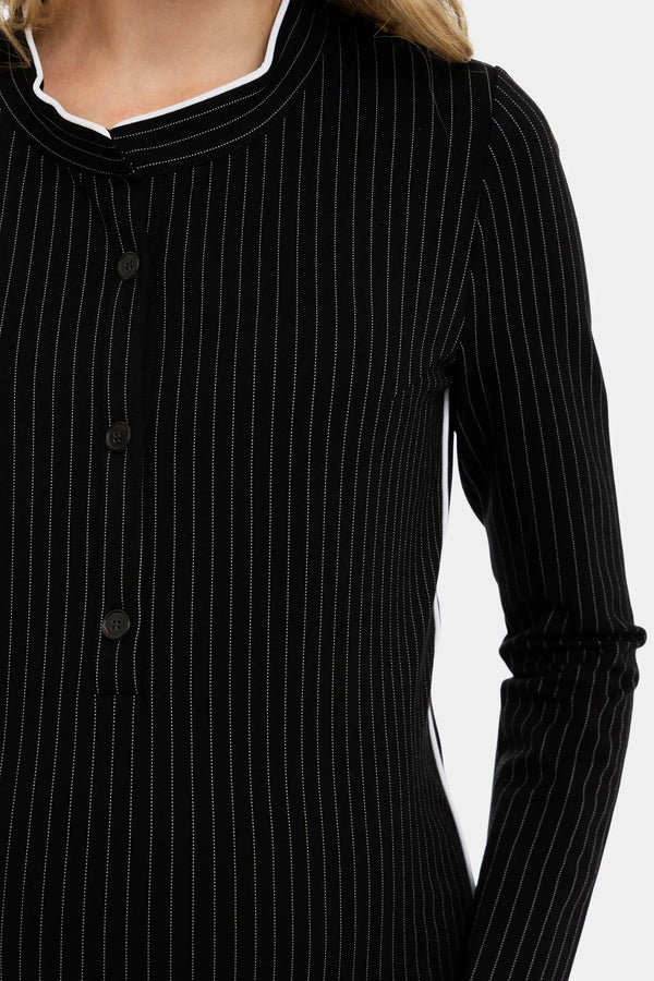 Pruhované těhotenské a kojící šaty