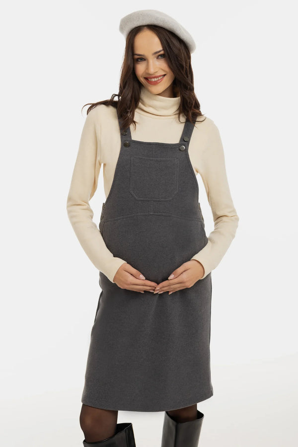 Bavlněný těhotenský a kojicí svetr – ecru