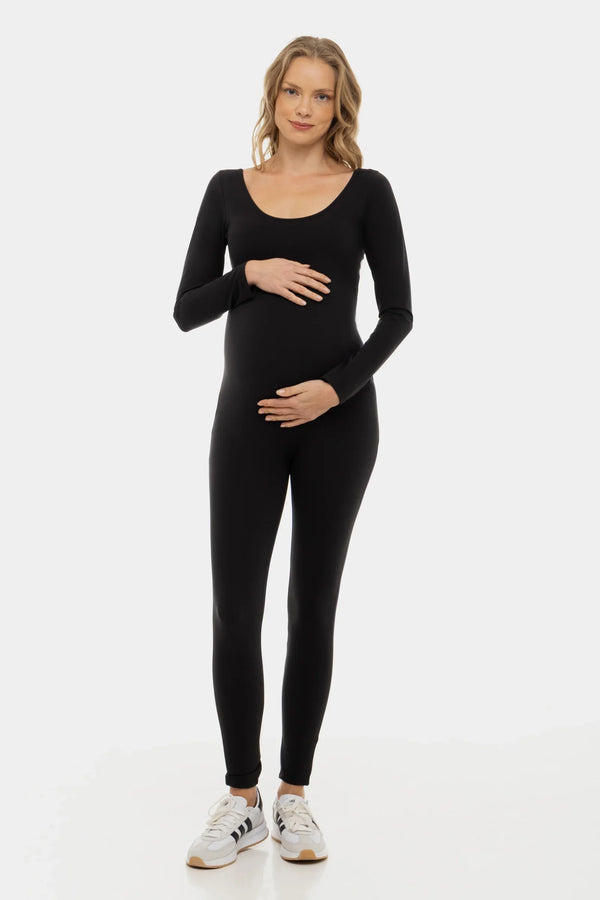 Tvarující těhotenský overal s dlouhým rukávem