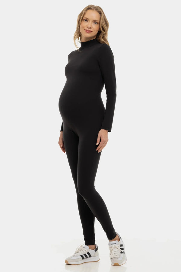 Tvarující těhotenský overal s polo límcem