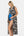 Plážový těhotenský kaftan s geometrickým vzorem