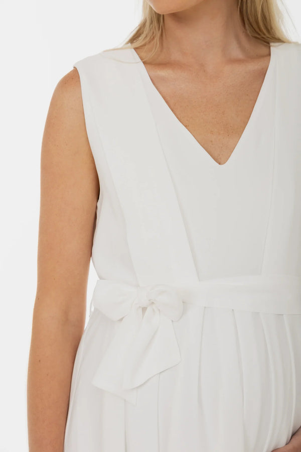 Těhotenské a kojicí svatební šaty s lehkou vzdušnou sukní