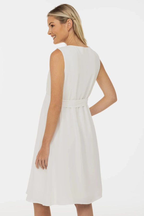 Těhotenské a kojicí svatební šaty s lehkou vzdušnou sukní