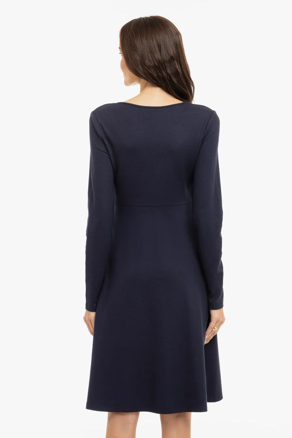 Těhotenské a kojící šaty s uzlem na přední straně