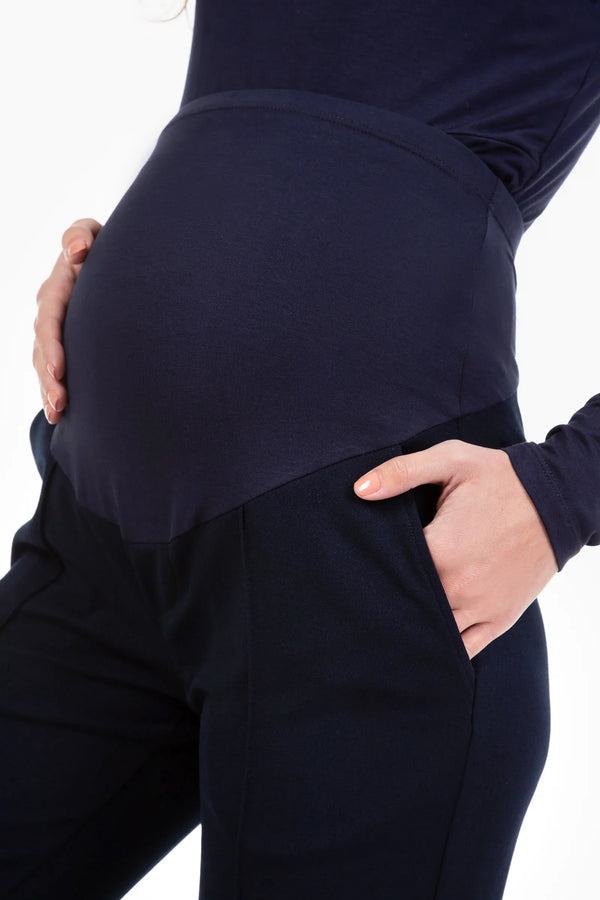 Elegantní těhotenské kalhoty z organické bavlny
