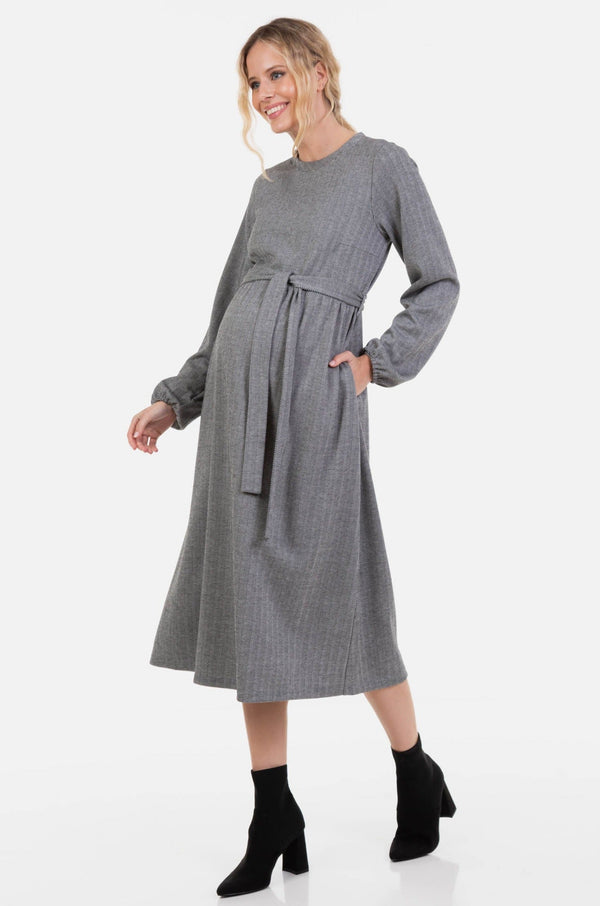 Elegantní dlouhé těhotenské šaty