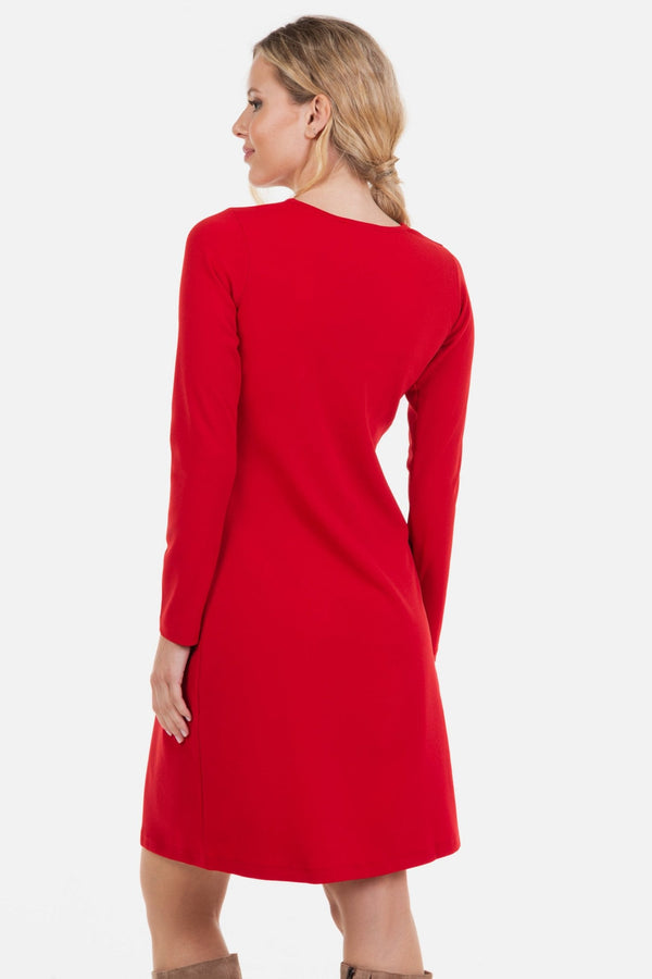 Elegantní těhotenské šaty s předním uzlem