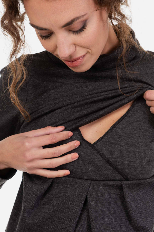 Těhotenské a kojící polo šaty