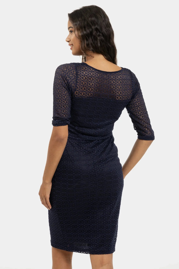 Formální krajkové těhotenské a kojící šaty