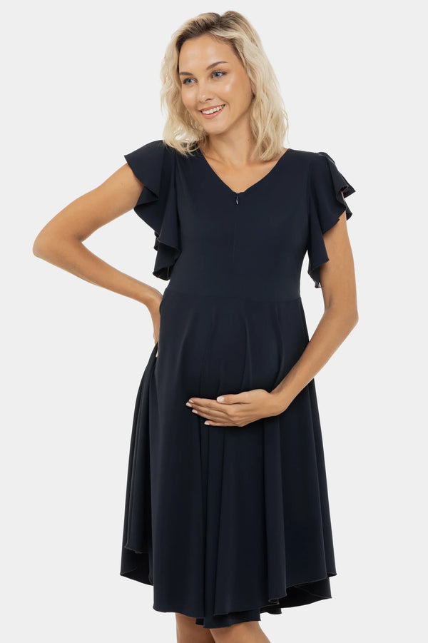 Vzdušné těhotenské a kojící šaty