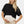 Měkký těhotenský crop top z modalu – černý