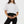 Těhotenský crop top z bavlny – bílý