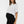 Těhotenský crop top z bavlny – bílý