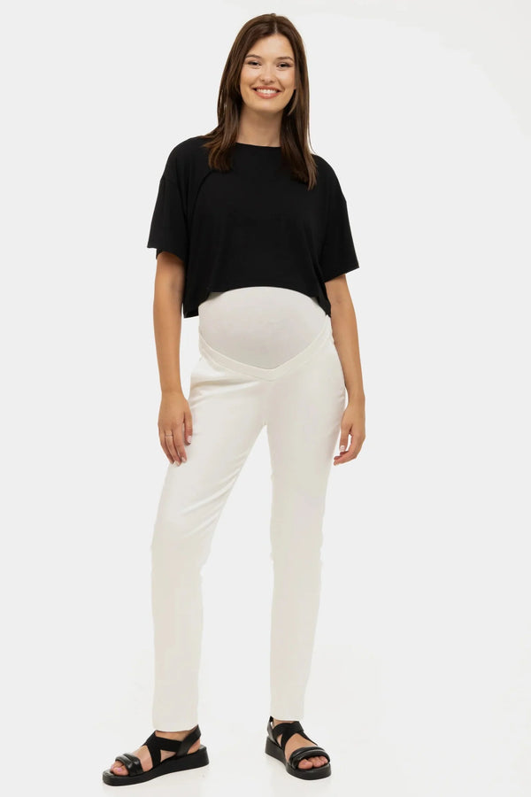 Bavlněné těhotenské kalhoty