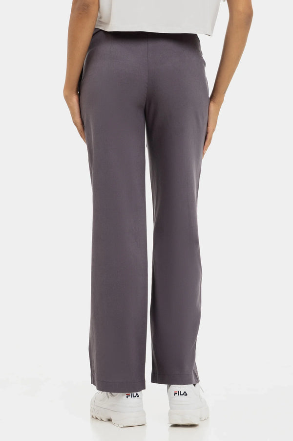 Těhotenské kalhoty s rozšířenými nohavicemi ze lněné směsi