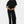 Měkký těhotenský crop top z modalu – černý