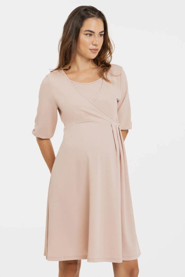 Těhotenské a kojící šaty s uzlem