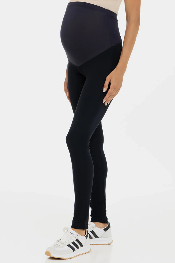 Modré těhotenské legíny