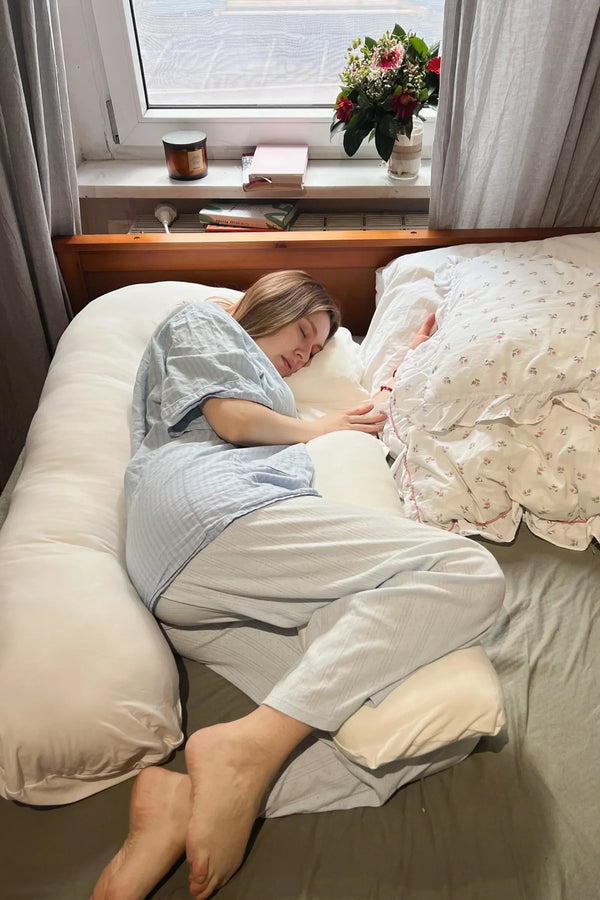 Polštář pro těhotné a kojící 3 v 1 - ecru