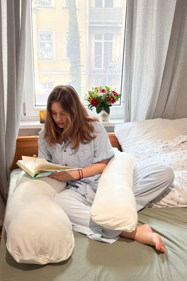 Polštář pro těhotné a kojící 3 v 1 - ecru