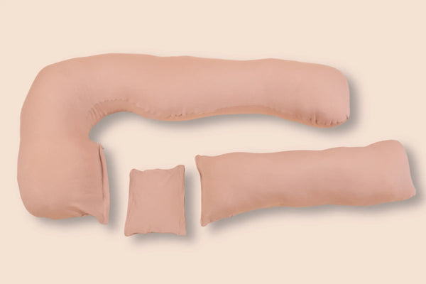 Polštář pro těhotné a kojící 3 v 1 - krémový