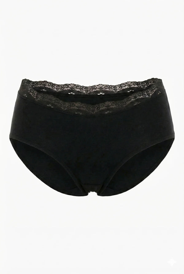 Bavlněné těhotenské bikiny s krajkou